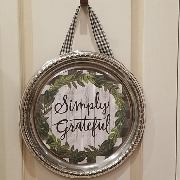 Simply Grateful Sign nwt - Picture 1 of 4